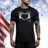 Murder With My Husband I Love It Tour Heart Skeleton Tee Shirt