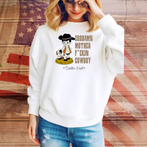 Official Carter Vail Goddamn MFin’ Cowboy UKEU Tour 2025 Cow Tee Shirt
