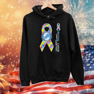Official Detroit Lions NFL Crucial Catch Intercept Autism T-Shirt