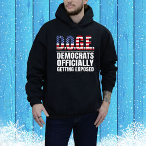 Official Doge Democrats Officially Getting Exposed American Flag Tee Shirt