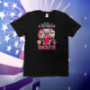 Official Never Underestimate A Nurse Who Understands Basketball And Loves Houston Rockets Mascot Hug Trophy Diamond Heart T-Shirt