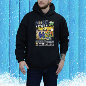Official Notre Dame Irish Fighting Beat Ohio State Buckeyes 2025 College Football Playoff National Champions Ring Helmets Tee Shirt