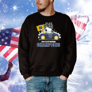 Official Snoopy And Woodstock Driving Car 2024-2025 CFP National Champions T-Shirt