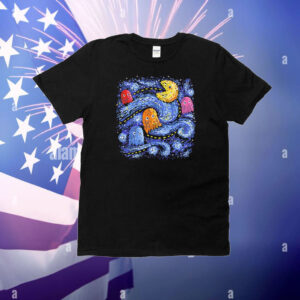 Pac-Man X Van Gogh’s Starry Night Starry Pac T-Shirt