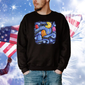 Pac-Man X Van Gogh’s Starry Night Starry Pac T-Shirt