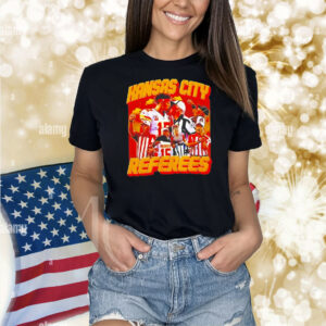 Patrick Mahomes kiss ref Kansas City Chiefs referees kissing Shirt