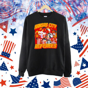 Patrick Mahomes kiss ref Kansas City Chiefs referees kissing Shirt