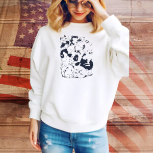 Pixel Eyebat Purrfect Afternoon Cats Tee Shirt
