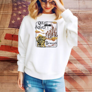 Quest Fantasy Squad Broccoli Cat Tee Shirt
