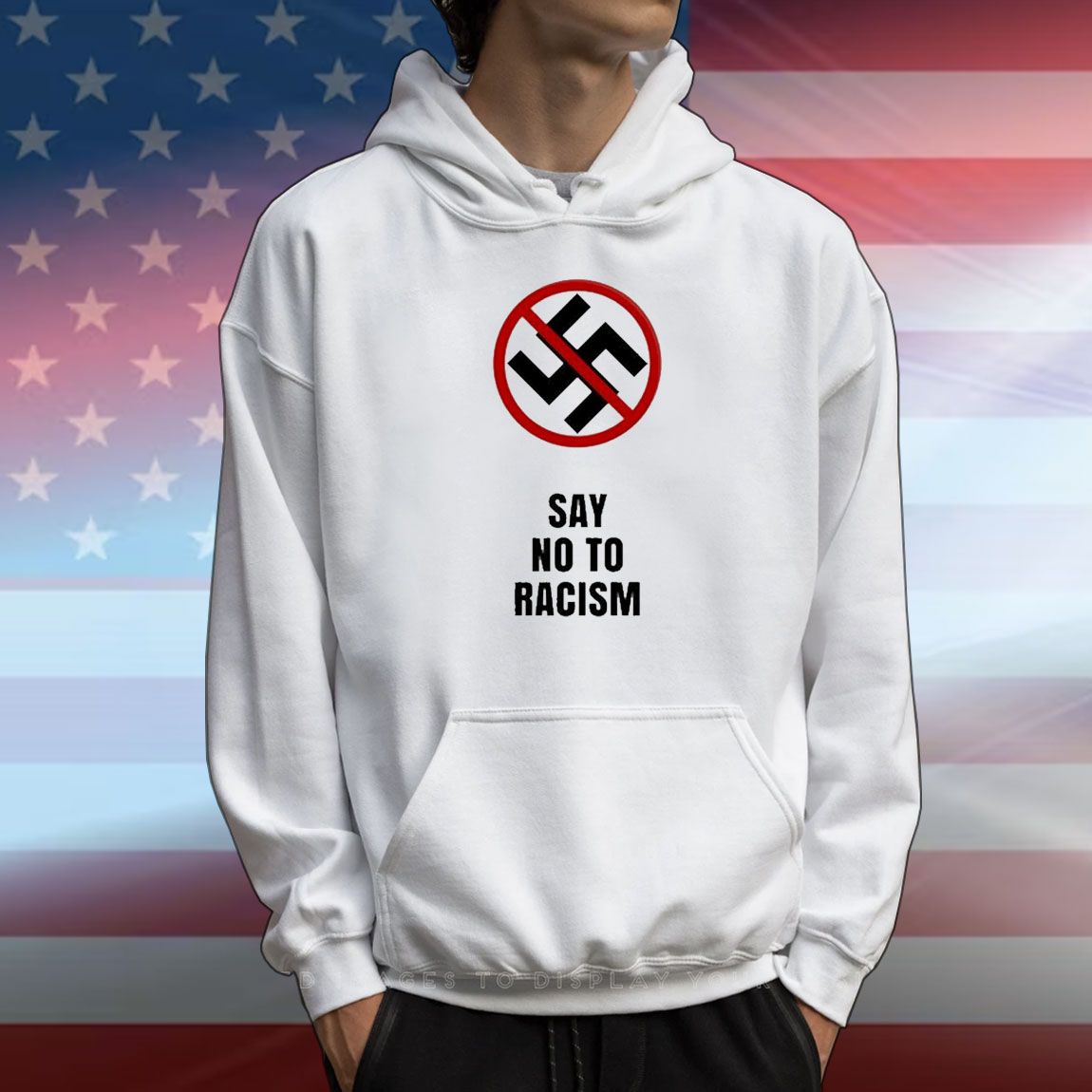 Say No To Racism Swastika T-Shirt