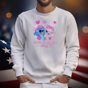 Stitch and Angel Happy Valentine’s Day T-Shirt