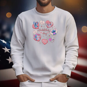 Stitch couple love Valentine T-Shirt