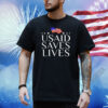 USAID Saves Lives American Flag Shirt