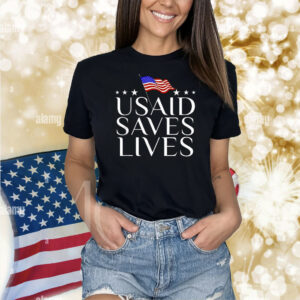 USAID Saves Lives American Flag Shirt