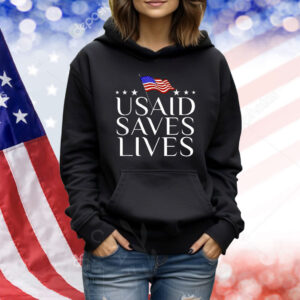 USAID Saves Lives American Flag Shirt