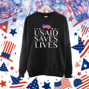 USAID Saves Lives American Flag Shirt