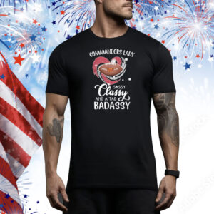 Washington Commaners Lady Sassy Classy And A Tad Badassy Diamond Heart Tee Shirt