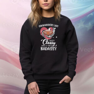Washington Commaners Lady Sassy Classy And A Tad Badassy Diamond Heart Tee Shirt