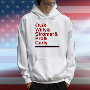 Washington Hockey Ampersand Ovi and Willy and Stromer and Pro and Carly T-Shirt