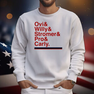 Washington Hockey Ampersand Ovi and Willy and Stromer and Pro and Carly T-Shirt