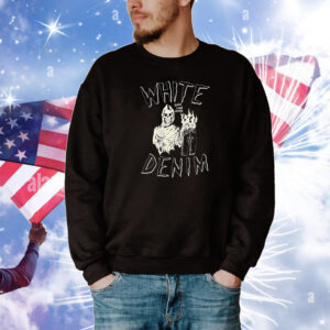 White Denim Burn Your Jeans T-Shirt