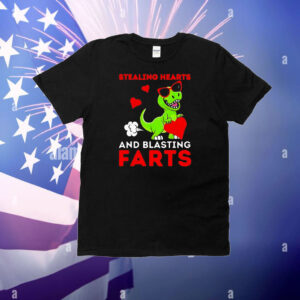 dinosaur stealing hearts and blasting farts T-Shirt