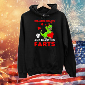 dinosaur stealing hearts and blasting farts T-Shirt