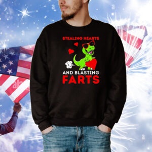 dinosaur stealing hearts and blasting farts T-Shirt