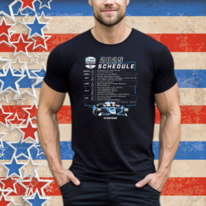 2025 NTT INDYCAR Series Schedule Tee Shirt