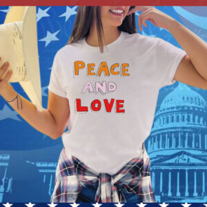 Bella Freud Peace And Love Tee Shirt