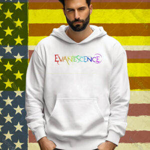 Evanescence Pride Logo Heather White Tee Shirt