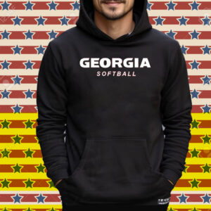 Georgia Softball Logo Stack Tee Shirt