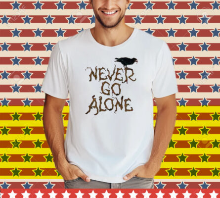 Halloween Horror Nights 2025 Never Go Alone Tee Shirt