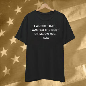I Worry That I Wasted The Best Of Me On You T-Shirt