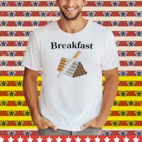 Illegalshirts Breakfast Cigarette Tee Shirt