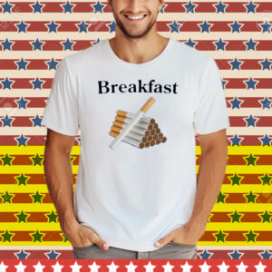 Illegalshirts Breakfast Cigarette Tee Shirt