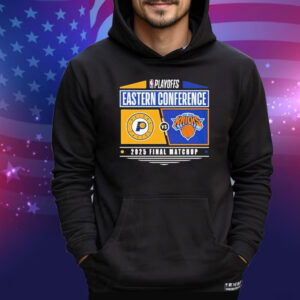 Indiana Pacers Vs New York Knicks 2025 Eastern Conference Finals NBA Playoffs Matchup Tee Shirt