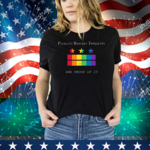 Jack Poso Fidelity Bravery Integrity And Proud Of It Tee Shirt