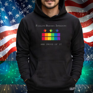 Jack Poso Fidelity Bravery Integrity And Proud Of It Tee Shirt