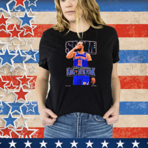 Jalen Brunson King Of New York Knicks Slam Cover Tee Shirt