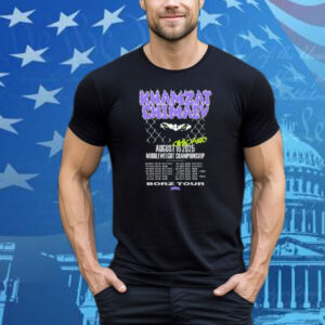 Khamzat Chimaev Chicago August 16 2025 Middleweight Championship Borz Tour Eyes Full Violence Tee Shirt