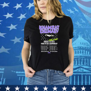 Khamzat Chimaev Chicago August 16 2025 Middleweight Championship Borz Tour Eyes Full Violence Tee Shirt