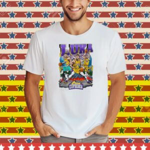 Luka Doncic Los Angeles Lakers Planet Euphoria Tee Shirt