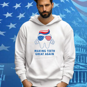 Make Teeth Great Again America Flag Tee Shirt