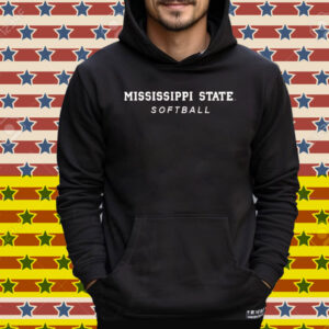 Mississippi State Softball Logo Stack Tee Shirt
