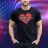Murder With My Husband True Crime Club Broken Heart Tee Shirt
