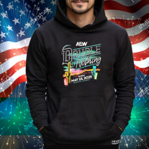 Official AEW Double or Nothing 2025 Sunday May 25 Olenale Arizona neon light Tee Shirt