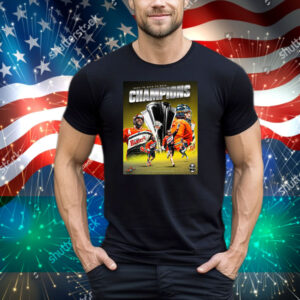 Official Back-To-Back-To-Back Champions 2025 Buffalo Bandits -Three-Peat Poster Tee Shirt