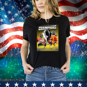 Official Back-To-Back-To-Back Champions 2025 Buffalo Bandits -Three-Peat Poster Tee Shirt