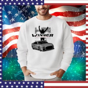 Official Checkered Flag Sports Joey Logano 2025 Wurth 400 Race Winner Driver Signature T-Shirt